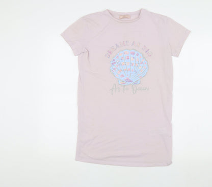 Lipsy Girls Pink Graphic T-Shirt 11-12 Years Casual Wear