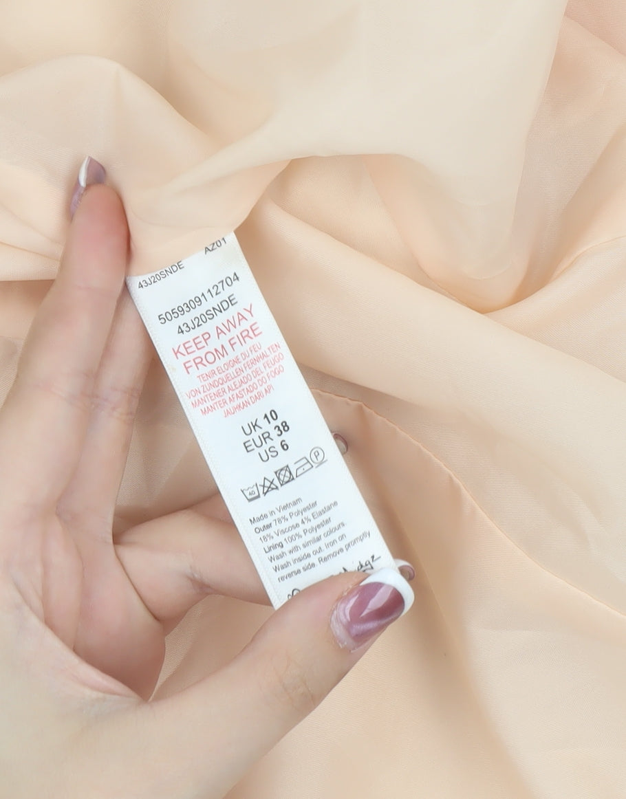 Miss Selfridge Women’s Beige Blazer Regular Fit M