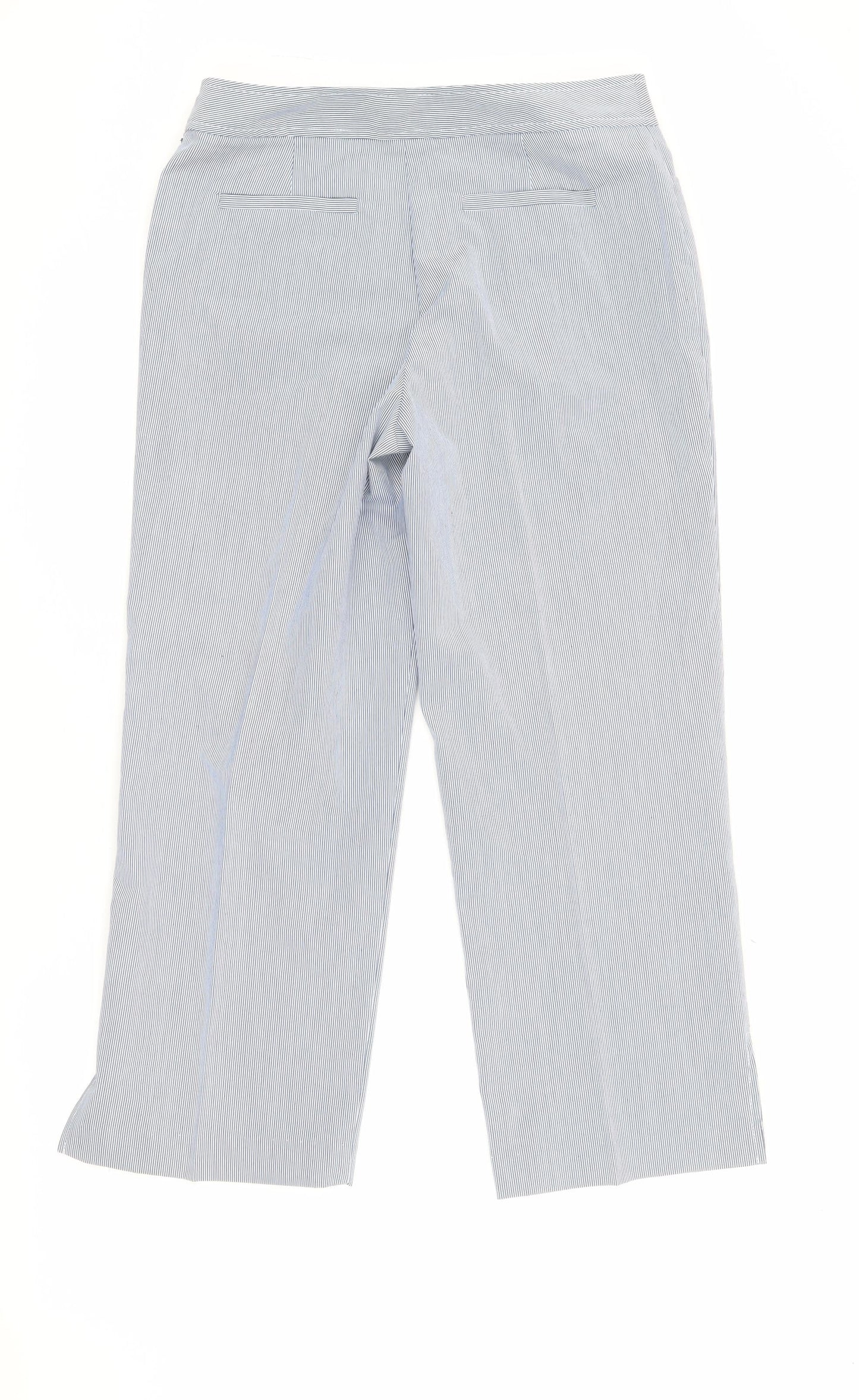 Ingredients Women's Blue Striped Trousers Size 4