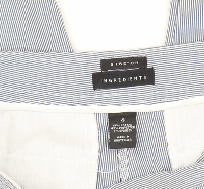 Ingredients Women's Blue Striped Trousers Size 4