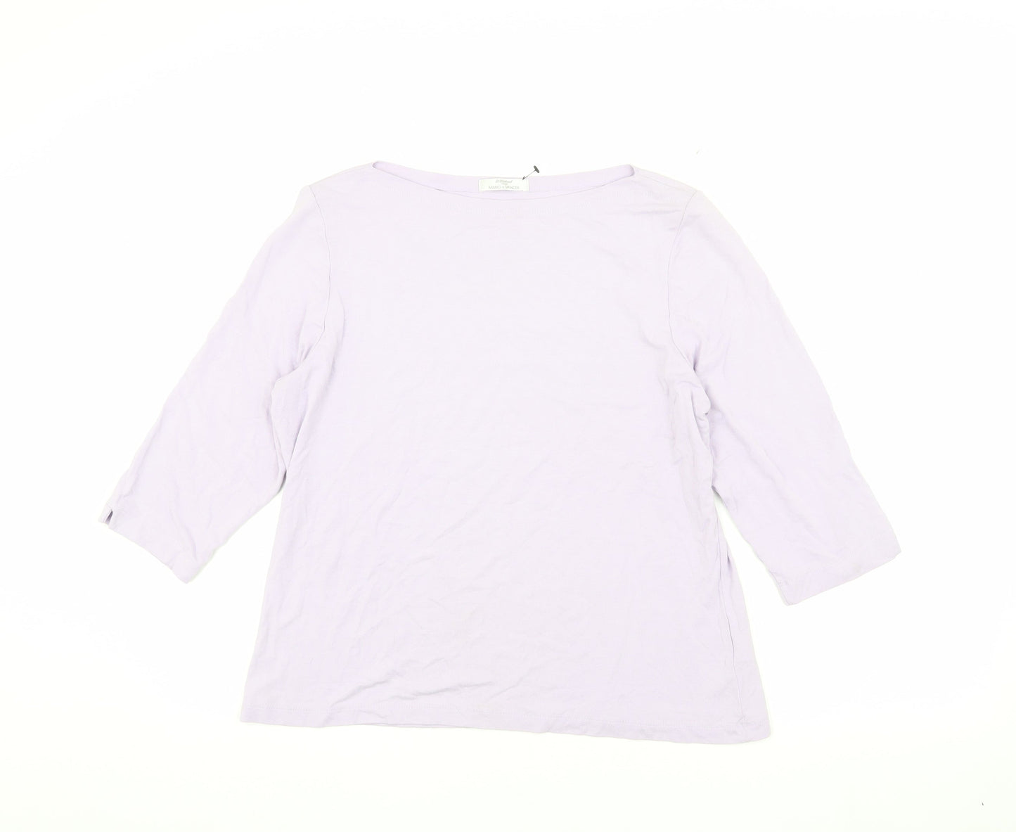 Womens UK Size 18 Marks and Spencer Purple Basic T-Shirt