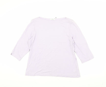 Womens UK Size 18 Marks and Spencer Purple Basic T-Shirt