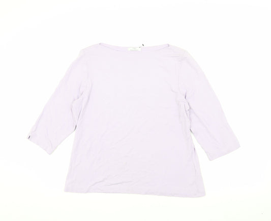 Womens UK Size 18 Marks and Spencer Purple Basic T-Shirt