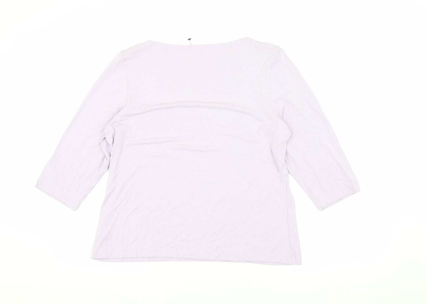 Womens UK Size 18 Marks and Spencer Purple Basic T-Shirt