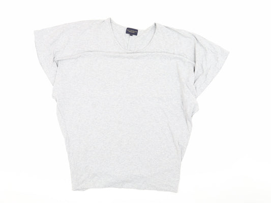 Womens UK Size 12 Paul Costelloe Dressage Grey Basic T-Shirt