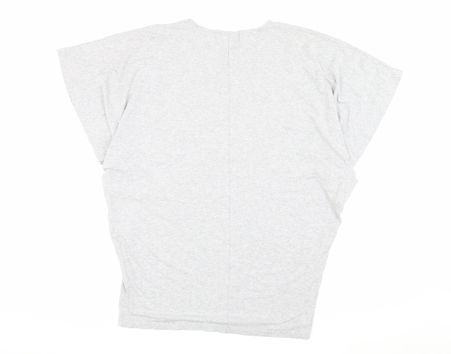 Womens UK Size 12 Paul Costelloe Dressage Grey Basic T-Shirt