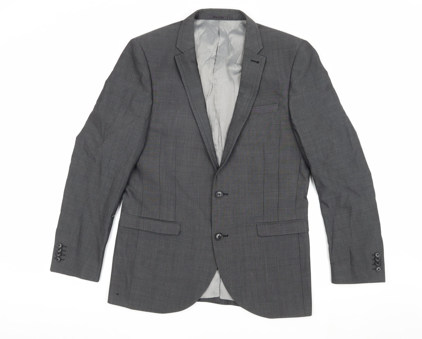 Mens UK Size 40 NEXT Regular Grey Suit Jacket