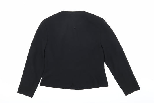 Next Women's Black Blazer UK 14 Classic One-Button