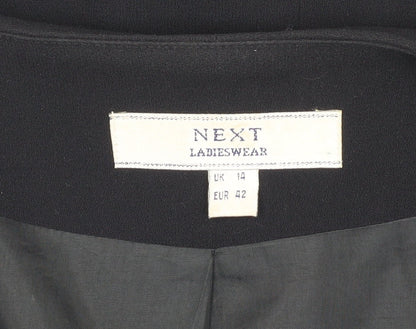 Next Women's Black Blazer UK 14 Classic One-Button