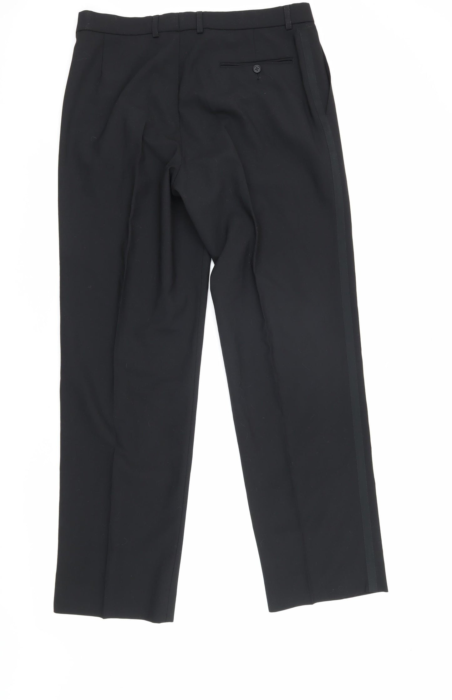 Mens UK Size 31 in Marks and Spencer  Dress Pants Black Trousers