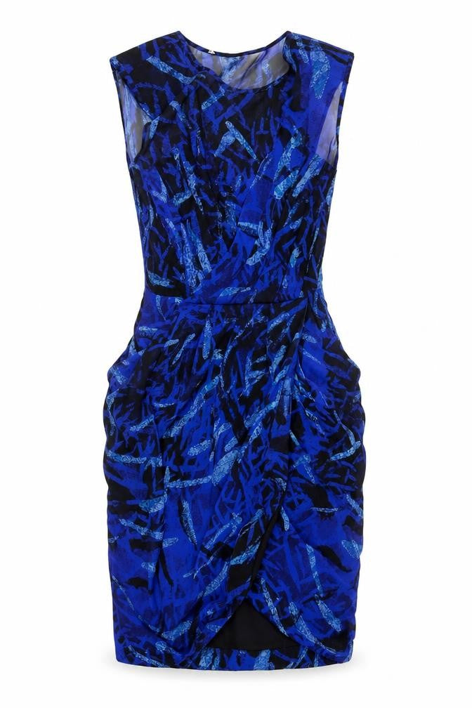 Whistles Women's Blue Silk Dress Size 6