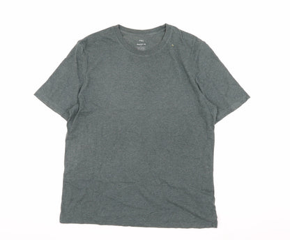 Unisex Adults UK Size L Marks and Spencer Grey Basic T-Shirt