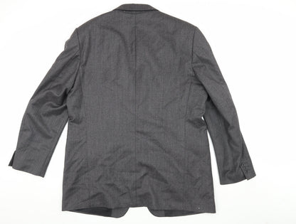 Marks and Spencer Men's Grey Wool Blazer 46L