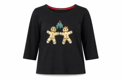 Womens UK Size 16 Pretty Secrets Black Basic T-Shirt