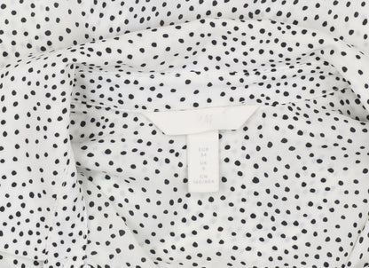 Womens UK Size 6 H&M White Basic Blouse