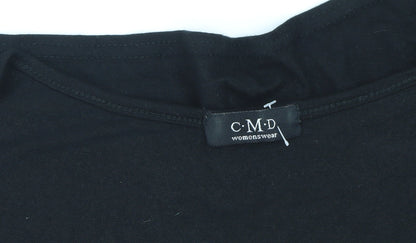 C.M.D Women's Black Cardigan, M Size, 3/4 Sleeve