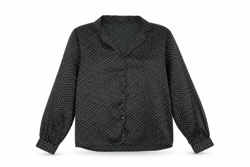 Womens UK Size 8 Topshop Black Basic Blouse