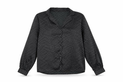 Womens UK Size 8 Topshop Black Basic Blouse