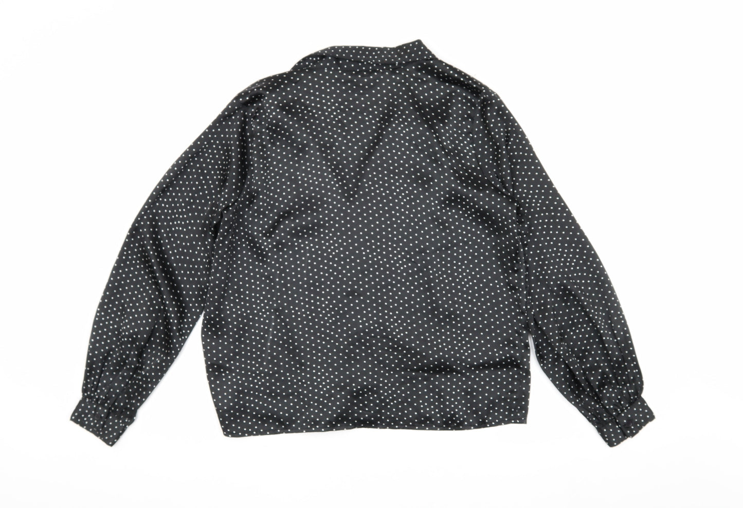Womens UK Size 8 Topshop Black Basic Blouse