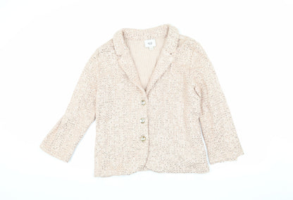 Eci Women’s Beige Blazer L with Sequins