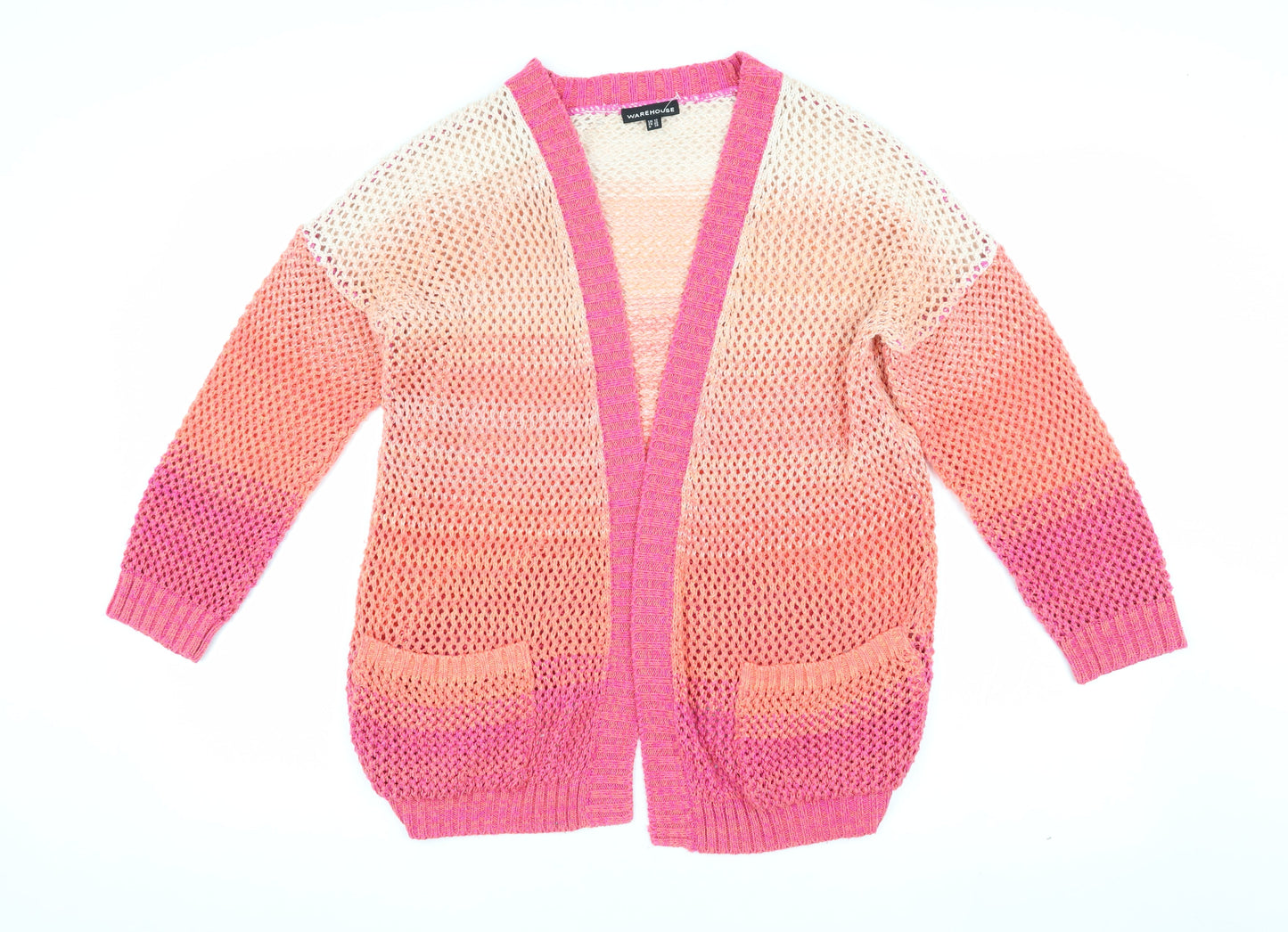 Womens UK Size 12 Warehouse Multicoloured Cardigan Jumper