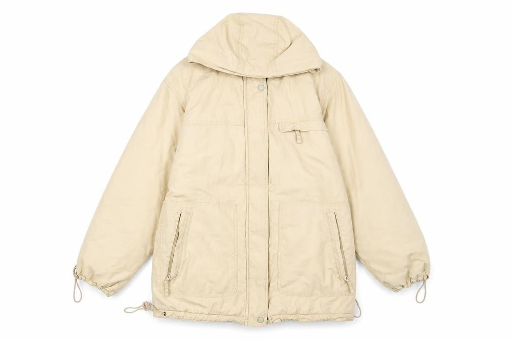 Womens UK Size 12 Marks and Spencer Beige Parka Coat