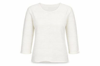 VidaK Women's Ivory 3/4 Sleeve Top Size M