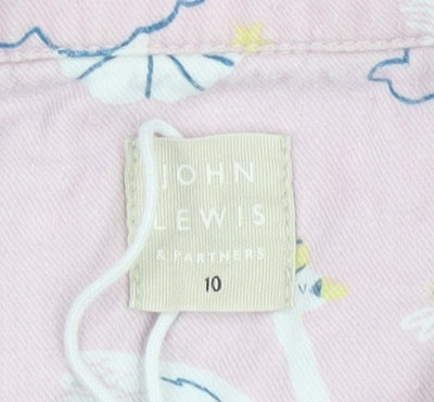 John Lewis Girls Pink Pyjama Top, 10 Years, Fairytale Print