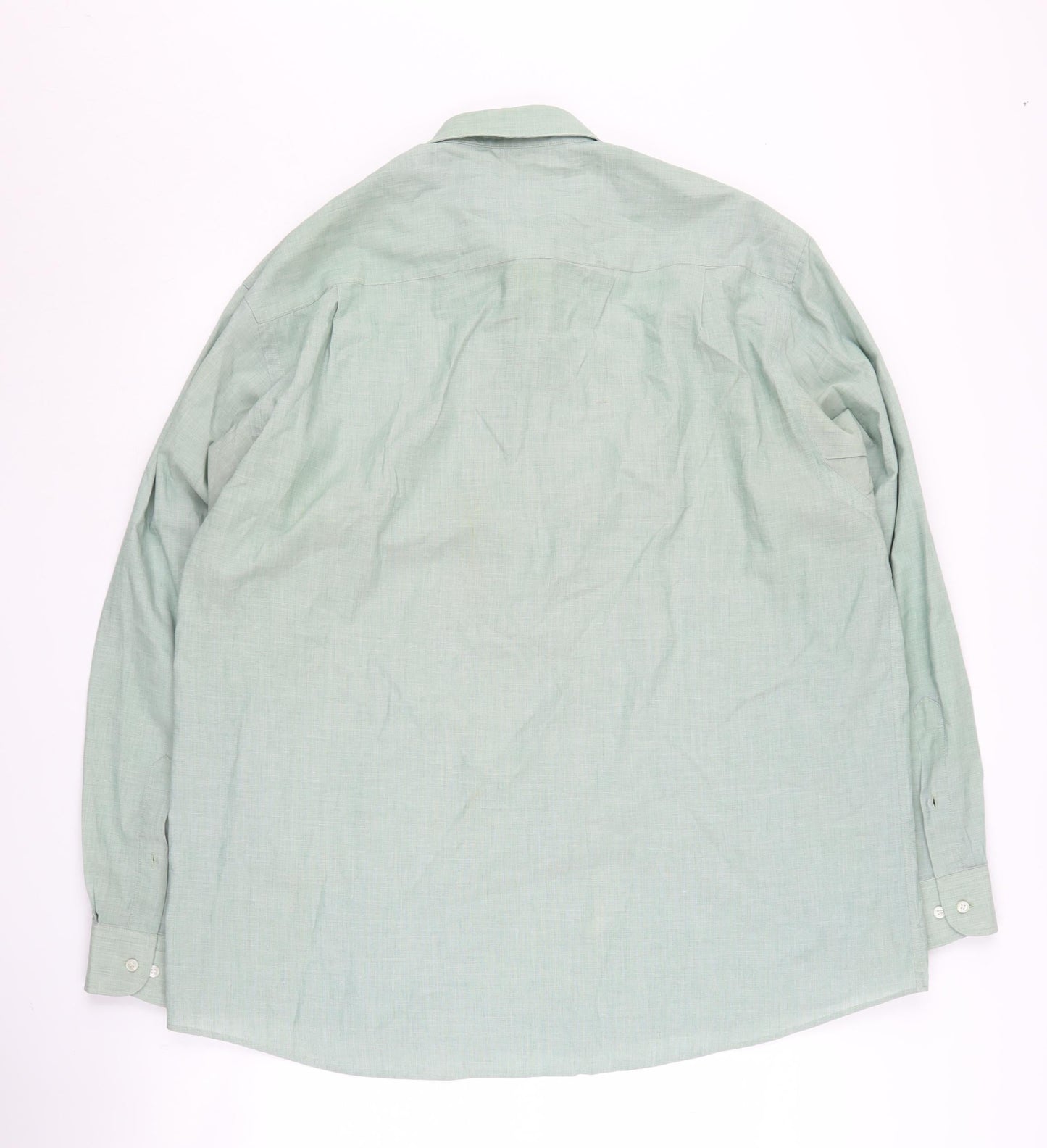 Daniel Hechter Men's Green Long Sleeve Button-Up Shirt