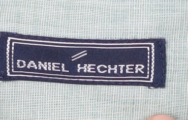 Daniel Hechter Men's Green Long Sleeve Button-Up Shirt