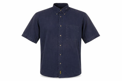 Timberland Men's Blue M Short Sleeve Cotton Shirt