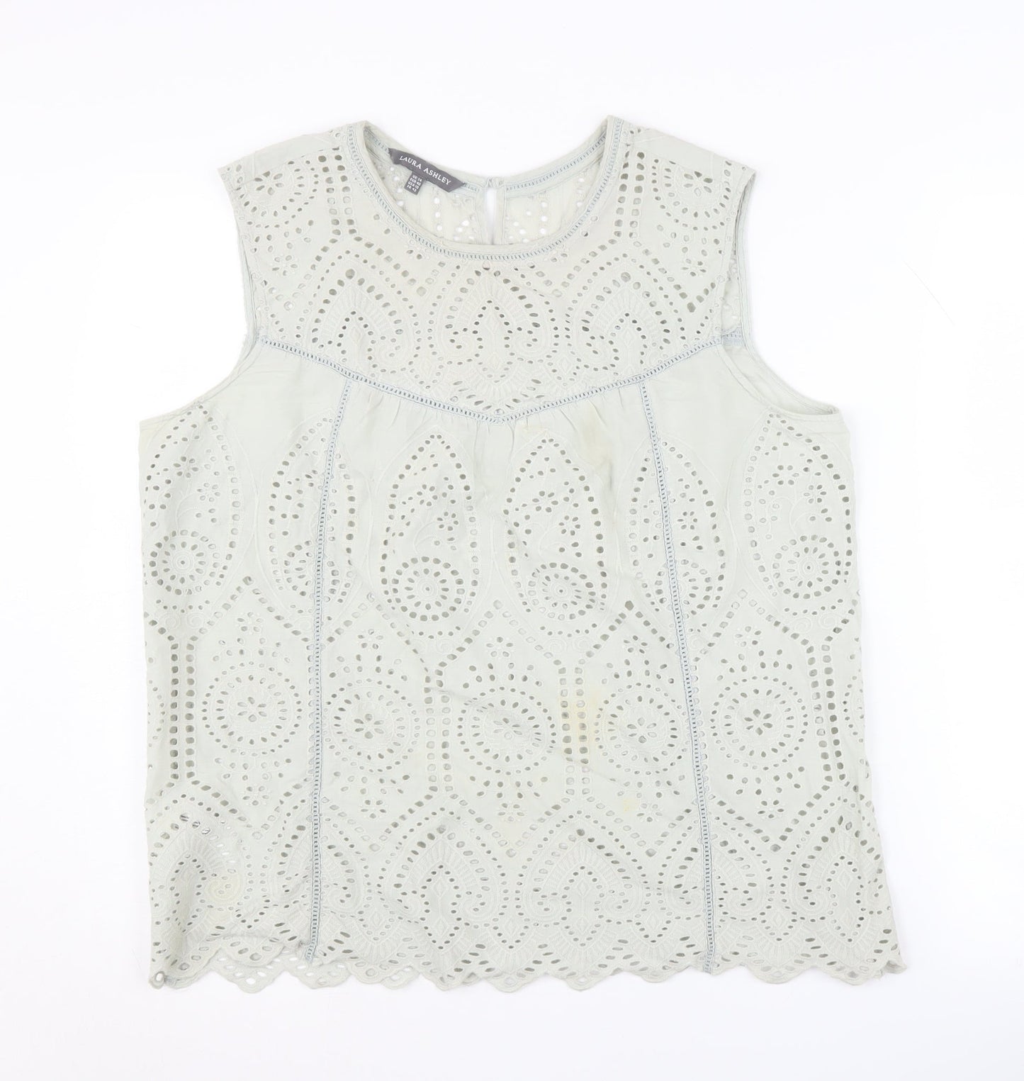 Laura Ashley Women's Ivory Lace Blouse UK 14