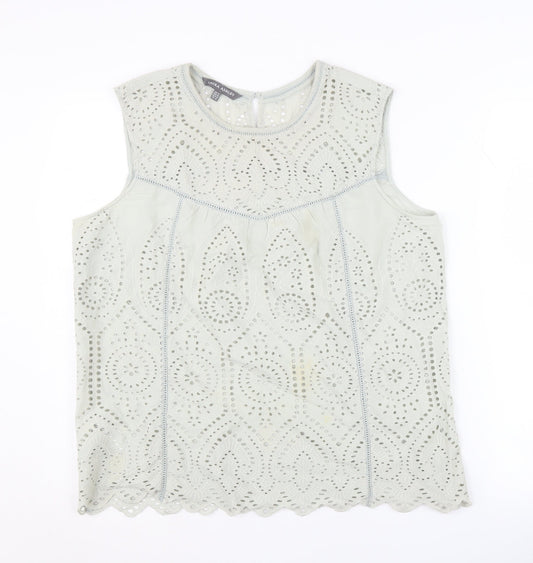 Laura Ashley Women's Ivory Lace Blouse UK 14