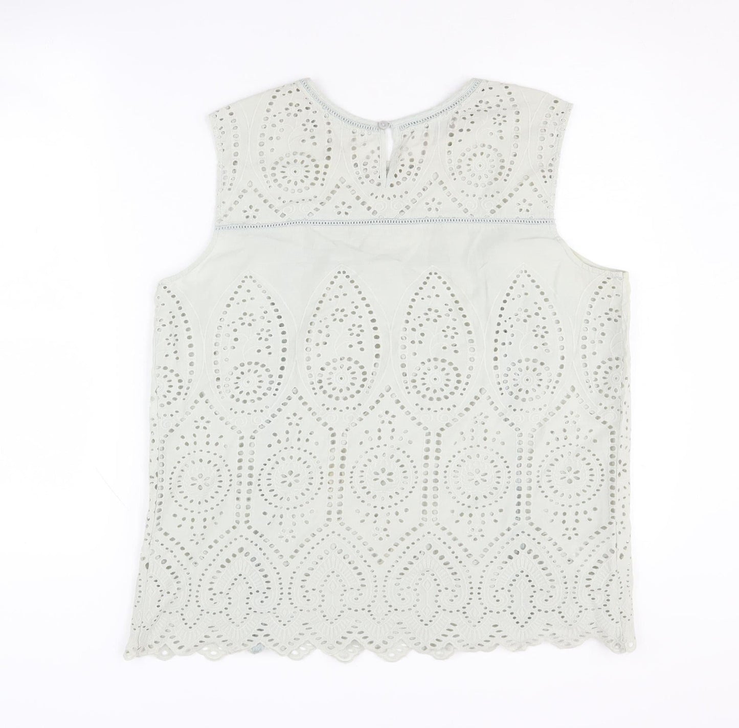 Laura Ashley Women's Ivory Lace Blouse UK 14