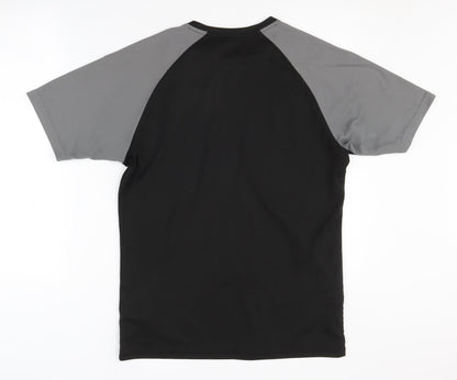 Puma Men's Black Short Sleeve Active Shirt, M