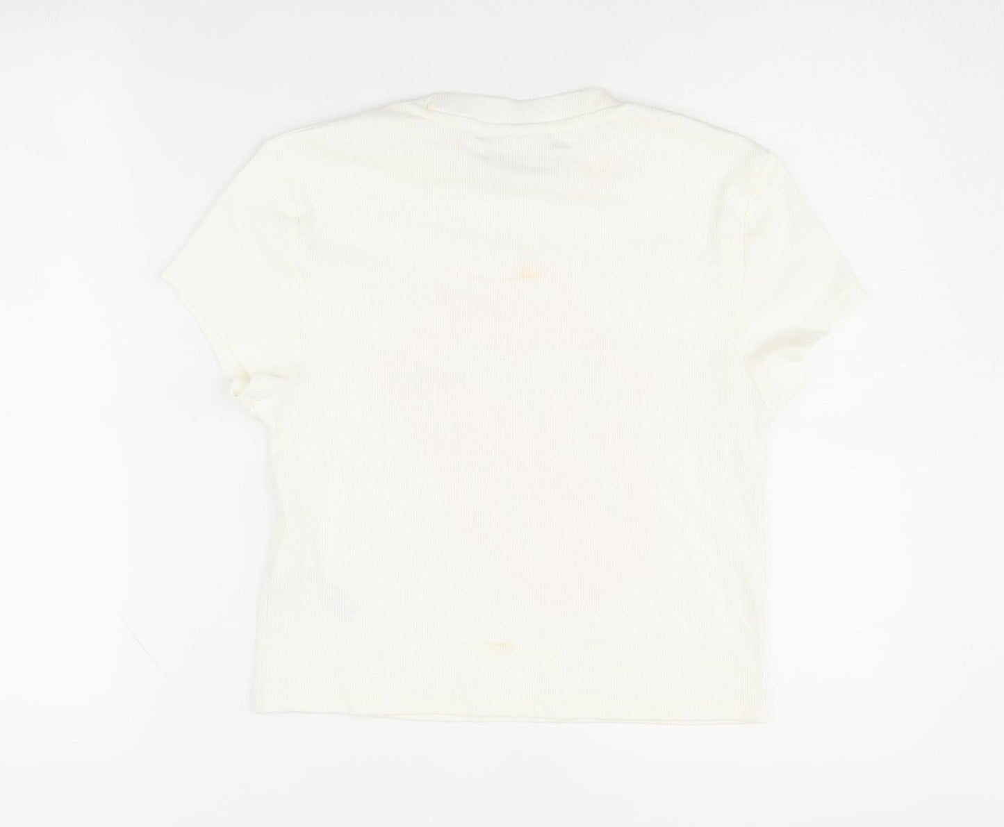 Womens UK Size M The Rolling Stones White Basic T-Shirt
