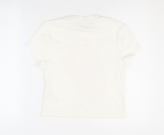 Womens UK Size M The Rolling Stones White Basic T-Shirt
