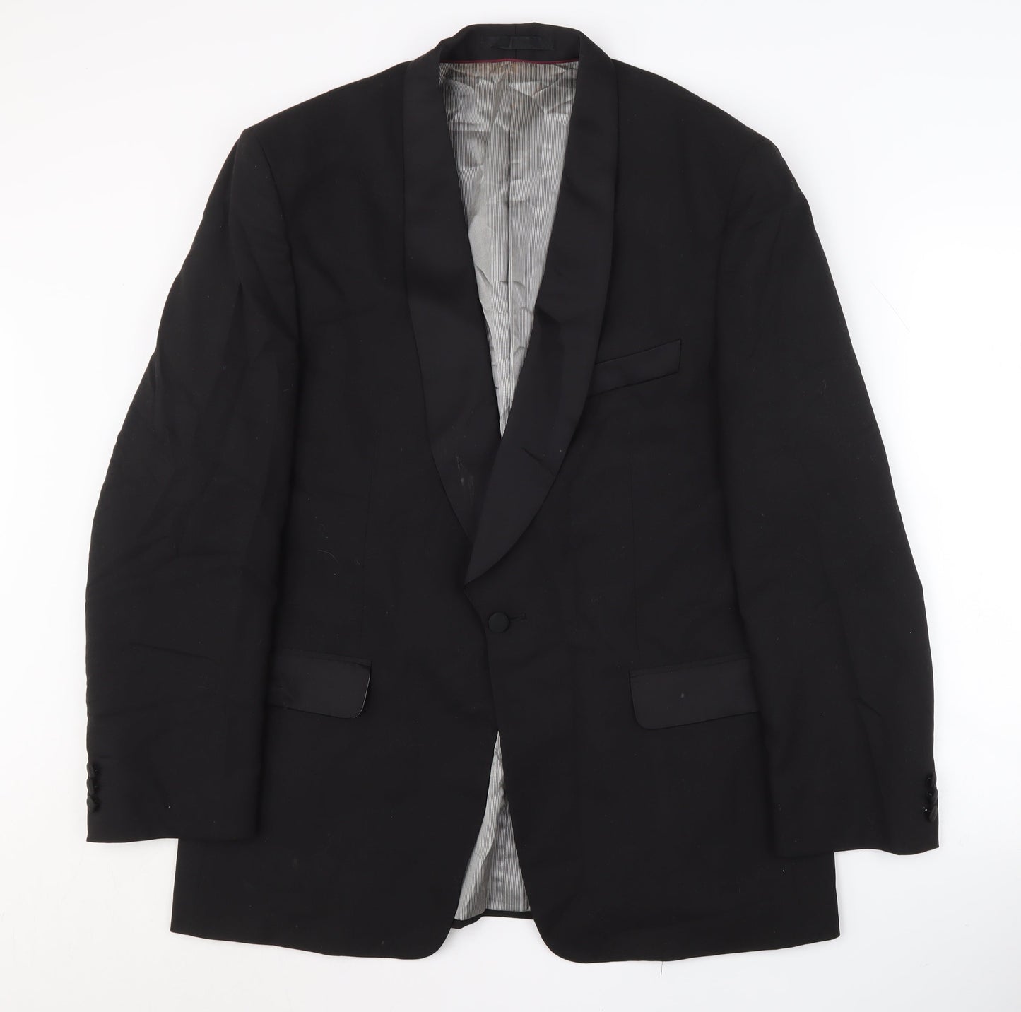 Armando Men's Black Tuxedo Jacket, 42, Shawl Lapel, Formal