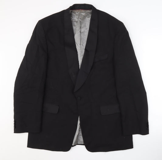 Armando Men's Black Tuxedo Jacket, 42, Shawl Lapel, Formal