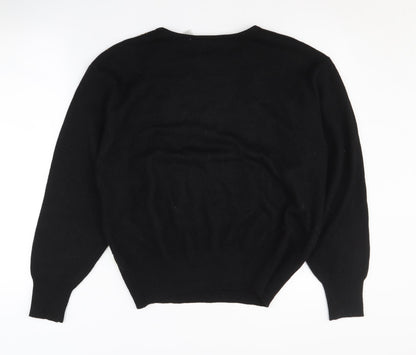 Liz Claiborne Women's Black L Sequined Pullover Jumper