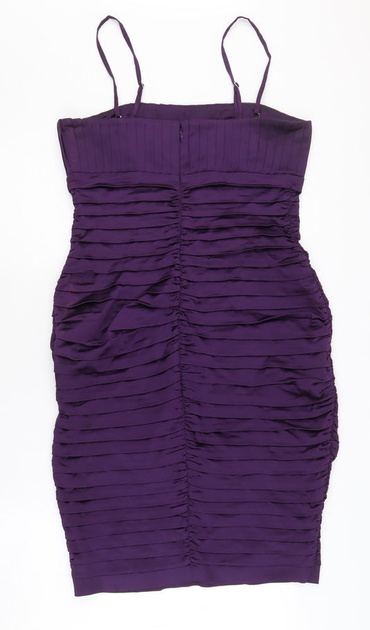 Calvin Klein Women Purple Bodycon Dress, Size 6