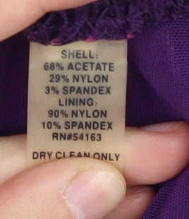 Calvin Klein Women Purple Bodycon Dress, Size 6