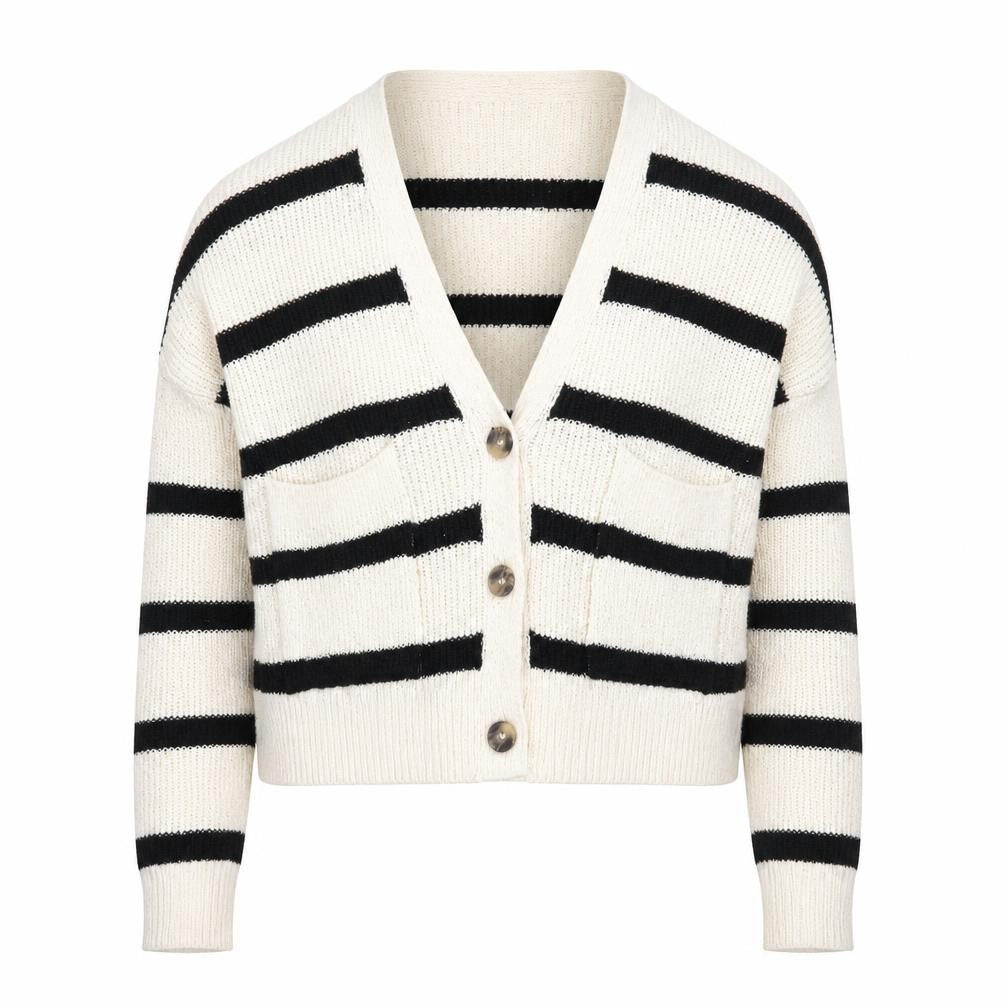 Womens UK Size S Pull&Bear Ivory Cardigan Jumper