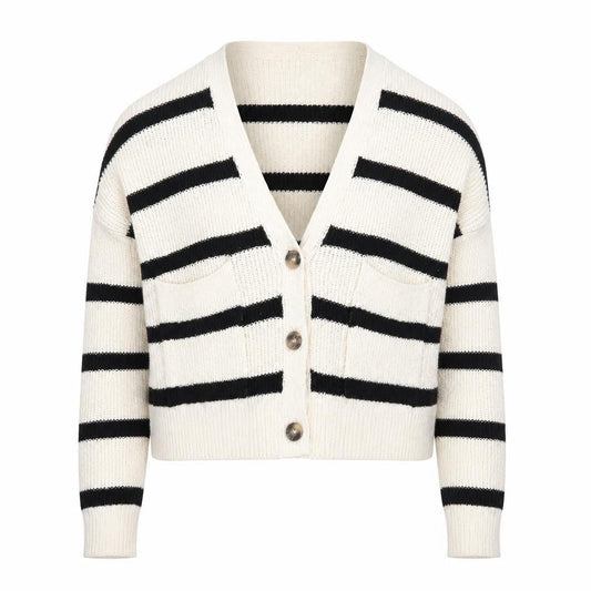 Womens UK Size S Pull&Bear Ivory Cardigan Jumper