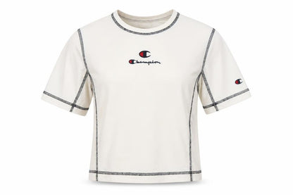 Womens UK Size S Champion White Basic T-Shirt