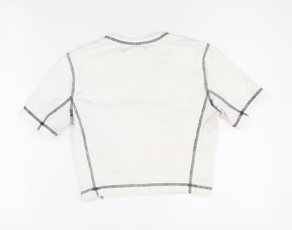 Champion Women's White Basic T-Shirt, S, Casual