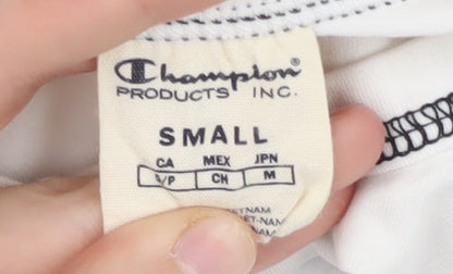 Champion Women's White Basic T-Shirt, S, Casual