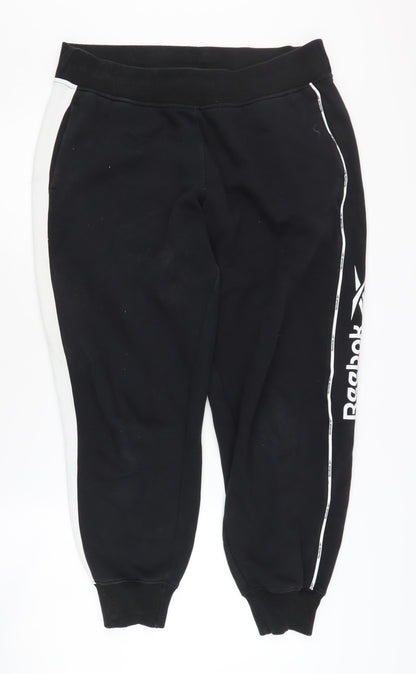 Reebok Women's Black Jogger Trousers, Size L, Activewear