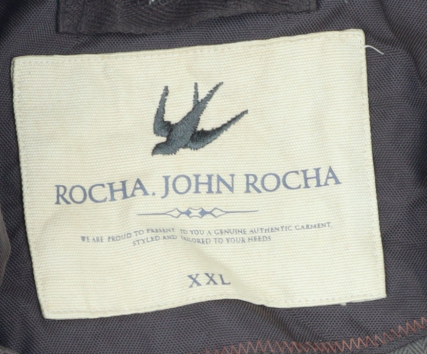 Mens UK Size 2XL Rocha John Rocha Brown Basic Jacket