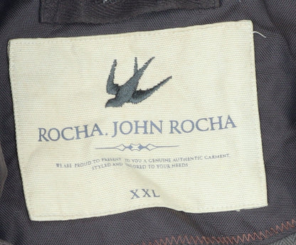 Mens UK Size 2XL Rocha John Rocha Brown Basic Jacket
